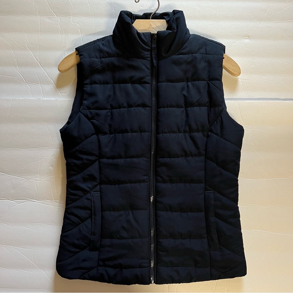Aeropostale Navy blue full zip women puffer vest